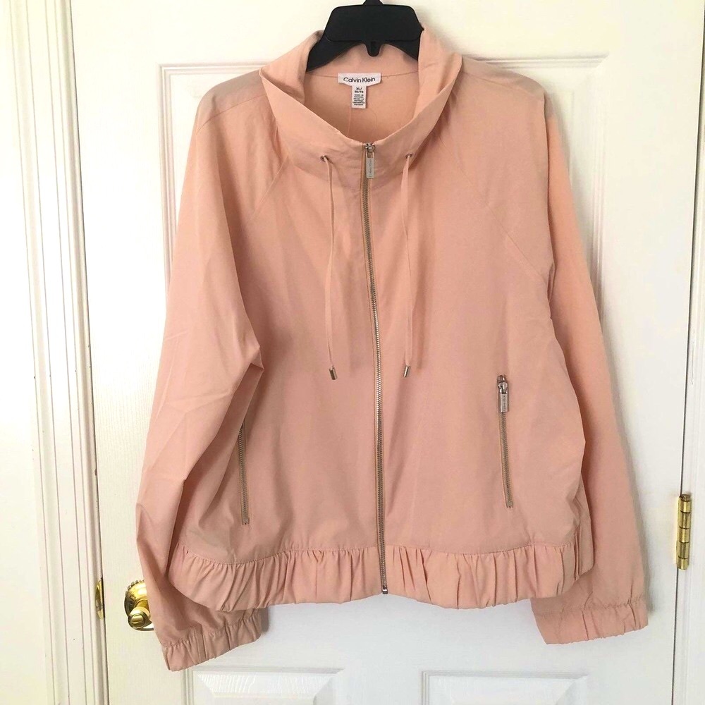 Rose Pink Lightweight Womens Calvin Klein Jacket XL